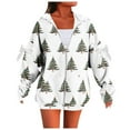 thumbnail image 2 of Zedker Women's Zip Up Hoodies Floral Long Sleeve Sweatshirts Casual Graphic Y2K Hoodie Fall Hooded Jacket with Pockets, 2 of 6