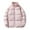 Pink, variant on Lenago Quilted Jackets For Men With High Collar No Hoods Winter Parka Jackets Fleece Lining Thermal Winter Fashion Outerwear Comfortable Cozy Outerwear Thicken Puffer Jackets