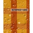 thumbnail image 5 of Pack of 2 Outdoor Pillow Covers, Orange Yellow Buffalo Check Plaid Minimalist Pattern Waterproof Square Throw Pillowcase Cushion Decorative Pillow Covers for Couch Patio Tent, 18x18 in, 5 of 6