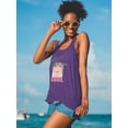 thumbnail image 2 of Glamour Cool Girl Art Racerback Tank Women -Image by Shutterstock, Female x-Small, 2 of 4