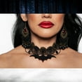 thumbnail image 6 of UNDERWRAPS Halloween Bat Jewelry Choker - Vampire Costume Choker Necklaces for Women Goth, Women Black Sexy Gothic Neck Costume Jewelry (Bat Choker, Adult OS), 6 of 7