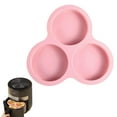 thumbnail image 6 of 3 Cavity Reusable Silicone Egg Pan Mold for Air Fryer Microwave and Oven ,Pink, 6 of 8