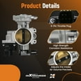 thumbnail image 3 of maXpeedingrods Throttle Body 3131684 for Polaris Ranger 500 2007-2013, for Sportsman 500 Forest Tractor 2012, for 500 EFI 2006-2011 3131739 3131640 3131641 3131689, 3 of 7