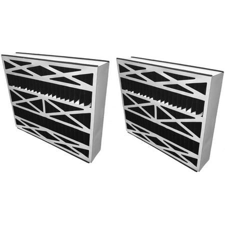 16x25x3 (15.75x24.25x3) Carbon Odor Block Aftermarket Trion Air Bear Replacement Filter (2 Pack)