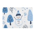 thumbnail image 7 of Yayeee Bath Rug for Bathroom Floor Non Slip Rectangle Fluffy Soft Absorbent Mat, 16"x24", Simple Cartoon Snowmen, 7 of 7