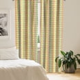 thumbnail image 2 of Ambesonne Abstract Curtains, Retro Geometric Stripe, Pair of 28"x63", Multicolor, 2 of 5