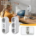 MultiFunction EU Standard Conversion Socket Household Charging PlugIn