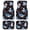 Cartoon Shark Strawberry, variant on chaqlin Starry Sky Car Floor Mats 4Pcs Set Full Coverage All Car Floor Mats Anti-Slip Rubber Liners Waterproof Auto Interior Decorations