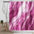 thumbnail image 2 of Pink Shower Curtain Marble Abstract Ombre Fabric Bath Curtains Modern Luxury Woman Girl Shower Curtins Bathroom Accessories 72x72 Inches, 2 of 6