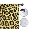 thumbnail image 4 of Blackout Kids Curtains,Yellow and Black Leopard Pattern Childrens Insulated Curtains Set Of 2,Bedroom Essentials,Toddler Room Decor 52"x63", 4 of 5
