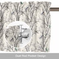 thumbnail image 6 of Retro Valance Curtain for Windows Nature Tree Branches Texture Colored Birds Rustic Linen Rod Pocket Curtain Valances Short Window Treatments Panels for Kitchen Bathroom Laundry Basement 60 x 14 Inch, 6 of 9