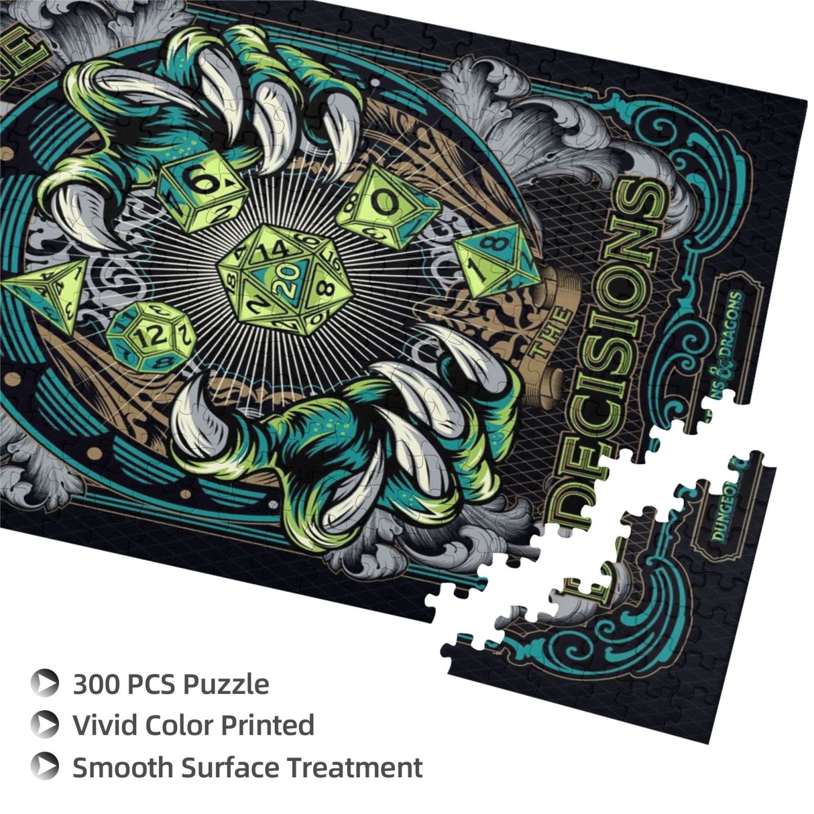 1000PCS Dnd Dungeons And Dragons Jigsaw Puzzles Cartoon Anime