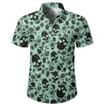 thumbnail image 5 of 2024 Nuevas camisas de calaveras de moda de verano para hombres y mujeres, blusa vintage informal de manga corta para uso diario, blusa holgada de gran tamaño para la calle con solapa para hombre, 5 of 5