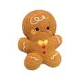 thumbnail image 3 of LXGGDDO Gingerbread Man Merry Christmas Throw Pillow, Christmas Decorative Plush Pillow for Couch Living Room Bed, Beige, 3 of 6