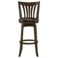 thumbnail image 3 of Murphy Ladder Back Pub Height Swivel Bar Stool Dark Cherry and Hunter Green, 3 of 4