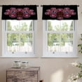 thumbnail image 2 of LALILO Kitchen Curtain Valance City Skyline Sunrise Victoria Rod Pocket Window Curtain 52"x 18" Set of 2, 2 of 7