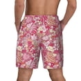 thumbnail image 4 of Uemuo Sweet Pattern Mens Swim Trunks Quick Dry Board Shorts with Mesh Lining, Stretch Beach Shorts Quick Dry No-Chafing Board Shorts-Large, 4 of 9