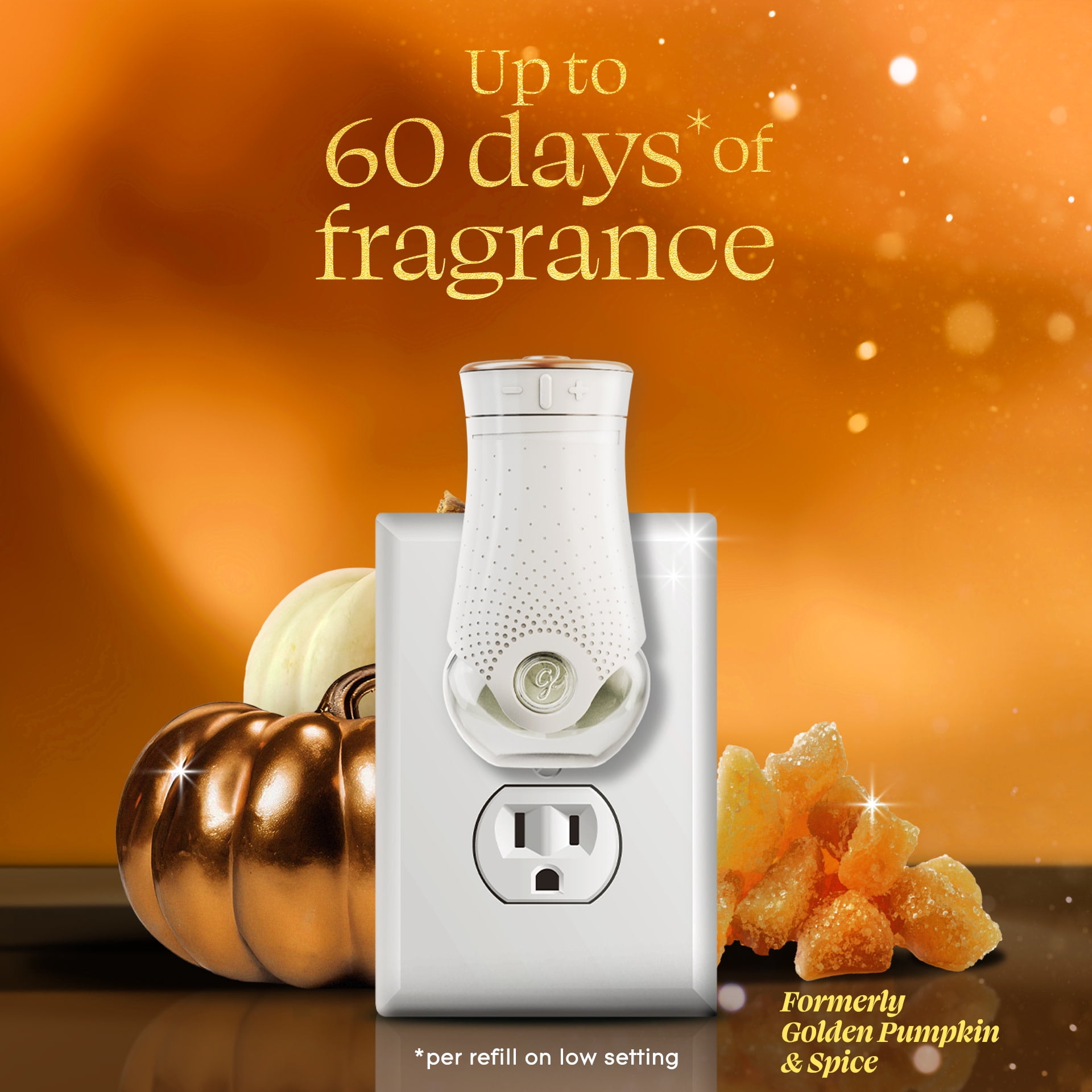 (2 pack) Glade® PlugIns® Scented Oil 5 Refills, Air Freshener, Golden Pumpkin & Spice, 3.35 fl oz, Pack of 5