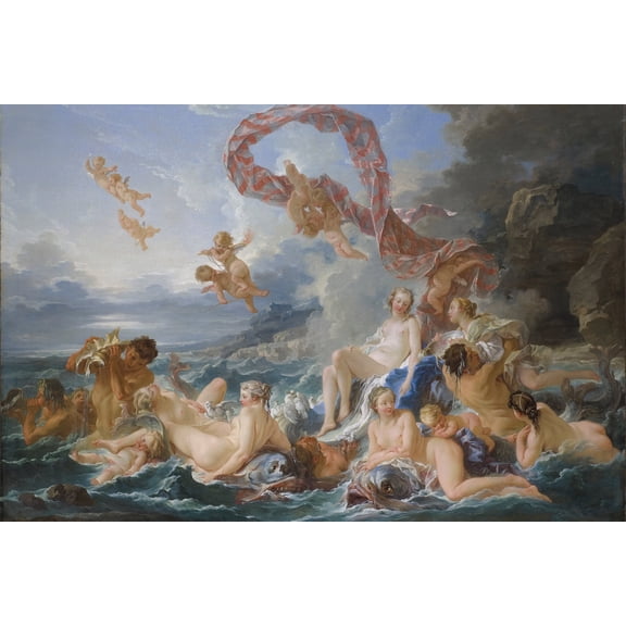 24x36 gallery poster, The Triumph of Venus, 1740 by Francois Boucher