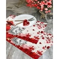 thumbnail image 3 of Valentines Placemats Red Gnome Heart Valentines Day Place Mats for Dining Room Eucalyptus Leaves Washable Table Mats for Kitchen Dining Decorations Set of 6, 3 of 5