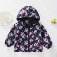 thumbnail image 2 of MEZZALL Kids Boys Girls Coat Hooded Prints Jacket Toddler Windproof Zipper Outwear Daily Wear Holiday / 2-3 Years, 2 of 4