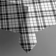 thumbnail image 4 of Black White Plaid Checkered Pattern Rectangle Tablecloth 60"x120",Waterproof Polyester Rectangle Table Cloth, Wipeable Spillproof Polyester Tablecloth for Dining, Camping, Indoor and Outdoor, 4 of 6