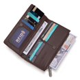 thumbnail image 3 of Cartera Wrangler Slim, plegable, de piel vegana, RFID, para mujer, negra, 3 of 6