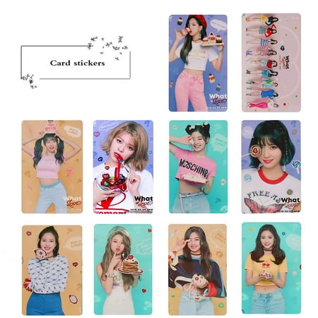 Tint Photo Postcard Fancyleo 40 Pcs Card Stickers TWICE What is Love Photo Postcard Stickers Lomo Cards Stickers Fans Best Gift ()