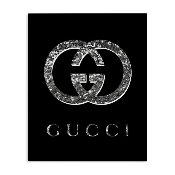Stupell Industries Modern Black Glam Fashion Symbol Canvas Art, 24 x 30, by Martina Pavlova