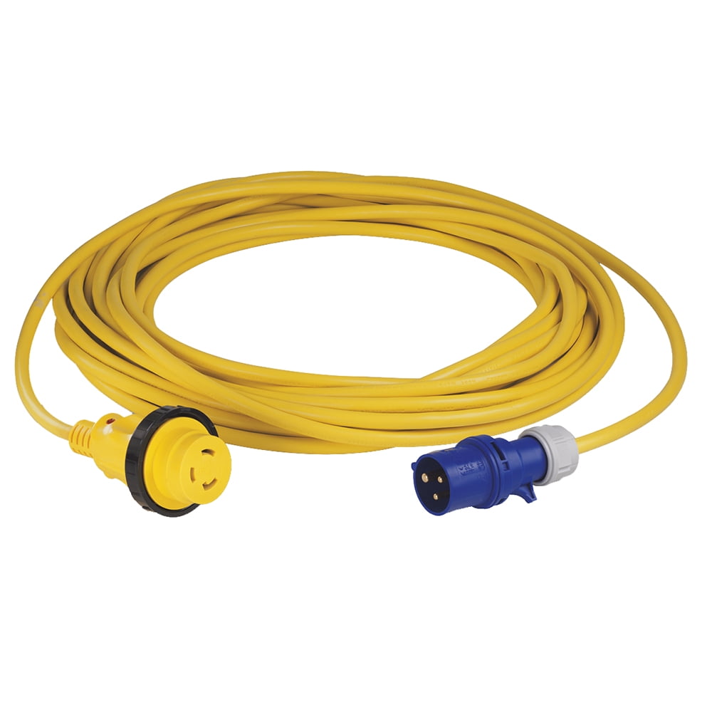Marinco 15MSPPXP Cordset, 16A 230V, 15M, with European Plug, Yellow