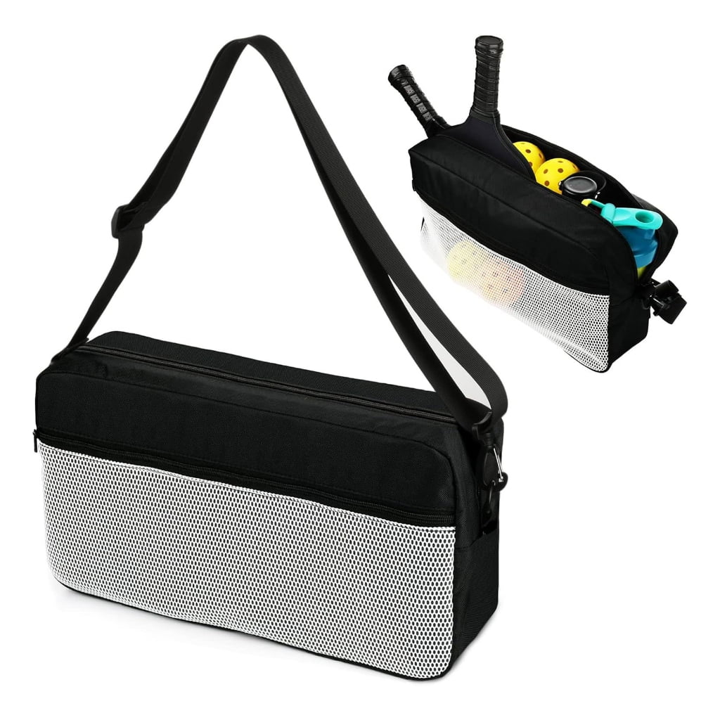 Multiple Layer Pickleballs Organizers Bag Spacious Storage Compartments Ventilated Fabric Included
