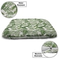 thumbnail image 3 of Hawaiian Colors Pet Bed, Demonstration of Different Island Plantation Monstera Banana Leaves, Resistant Pad for Dogs and Cats Cushion with Removable Cover, 24" x 39", Green and Coconut, by Ambesonne, 3 of 4