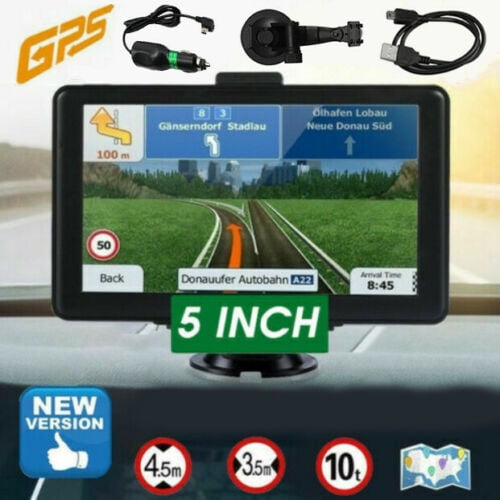 bagværk Institut eksegese Portable GPS navigator, vehicle navigator, 5-inch screen precision  navigator - Walmart.com