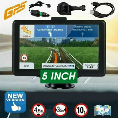 Portable GPS navigator, vehicle navigator, 5-inch screen precision navigator