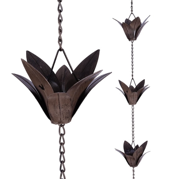 Rain Chains Decorative Rain Chain Flower Style for Home