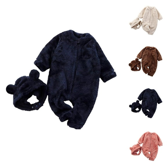 Baby Boy Clothes Baby Boy Romper Girls Romper & Jumpsuit Winter Baby Girls Warm Outfit Soft Cozy Toddler Clothes for and Toddlers 0 to 24 Months