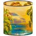 thumbnail image 2 of LampPix 10.00" Table Lamp Shade - Weeping Willows at Sunset Custom Printed Canvas Desk Lampshade with Acrylic Uno Fitting by ArtToFrames (LP-173), 2 of 4