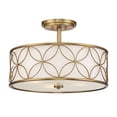 thumbnail image 3 of Reid 4-Light Ceiling Light in Warm Brass, 3 of 5