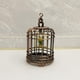 thumbnail image 3 of Jaula de Pájaros de Simulación, Jaula de Pájaros de en Miniatura con Pájaro, Colgante para 1:12, Sala de Estar, Bronce Sunnimix Jaula de pájaros en miniatura, 3 of 5