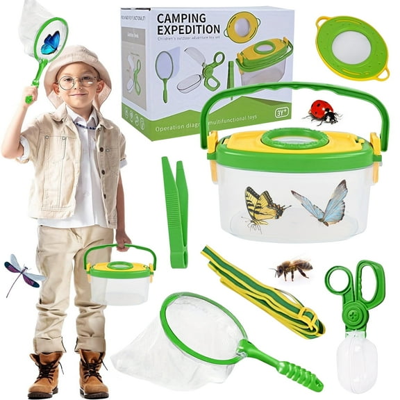 Bug Catcher Kit for Kids, Summer Outdoor Toys for Kids Ages 4-8, Birthday Gift Science for Kids 6-8