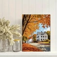 thumbnail image 2 of Autumn Fall Foliage House Canvas Wall Art Print，Suitable for Living Room， Bedroom， Dining Room， Office， Hallway Decoration., 2 of 8