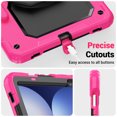 thumbnail image 5 of for Samsung Galaxy Tab S10 Plus/S9 FE+/S9+ Case 12.4 inch, 360 Rotating Shockproof Cover with Stand, Handle, Shoulder Strap (SM-X820/X810/X610), Rose, 5 of 5