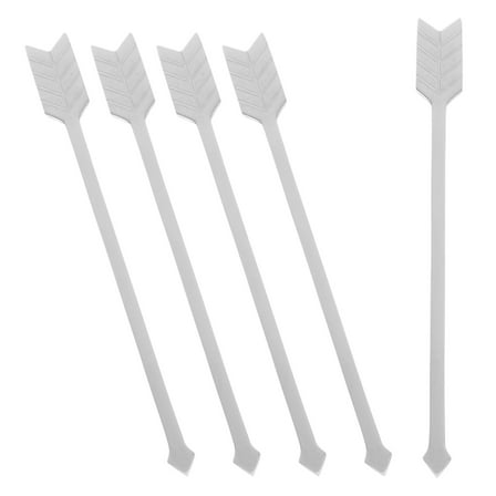 UPOUART 5-Piece Stainless Steel Cocktail Swizzle Sticks Set for Coffee, Beverage Mixing and Bar Accessories