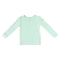 thumbnail image 3 of Boys' Solid Color Pajama Set, Kids 2-Piece Long Sleeve Top and Pants Loungewear, Soft Comfortable Home Wear Sleepwear for Toddlers and Children, Casual Indoor Outfit Green, 3 of 7