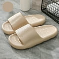 thumbnail image 2 of PEASKJP Men's Casual Slide Sandals Anti-Slip Slippers Sports Shower Shoes Slip On Sandals Khaki 41, 2 of 5