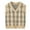 Brown, variant on Odeerbi Toddler Boys Girls Plaid Sweater Vest Children's Baby Fall Winter Colorful V-Neck Knitted Sleeveless Sweater Basic Layering T-shirt Brown