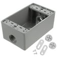 thumbnail image 6 of FESTFENDS Weatherproof Wall Mounted Outlet Box Silver 1Pack 4.7x2.9x1.9in, 6 of 8