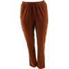 Lands' End Women's Sport Knit Corduroy Pant Dark Rust L NEW 072136