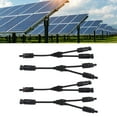thumbnail image 4 of Solar Panel Photovoltaic Branch Parallel Cable, 1000VDC 2 Set Solar Wire Male Female Connector Waterproof 30A  For Replacement PV LTY2,PV LTY3,PV LTY4, 4 of 8