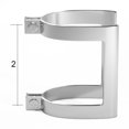 thumbnail image 2 of Brixwell 22-67pa Shower Door Handle Set complete Bracket Assembly chrome Plated With Screws, 2 of 5
